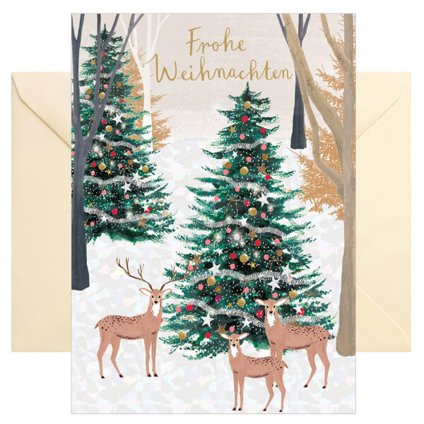 Klappkarte – "Frohe Weihnachten"