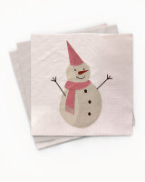 Serviette - Snowman