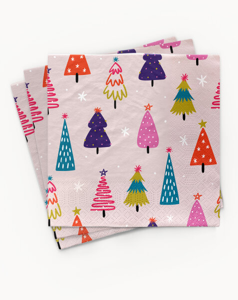 Serviette - Festival trees