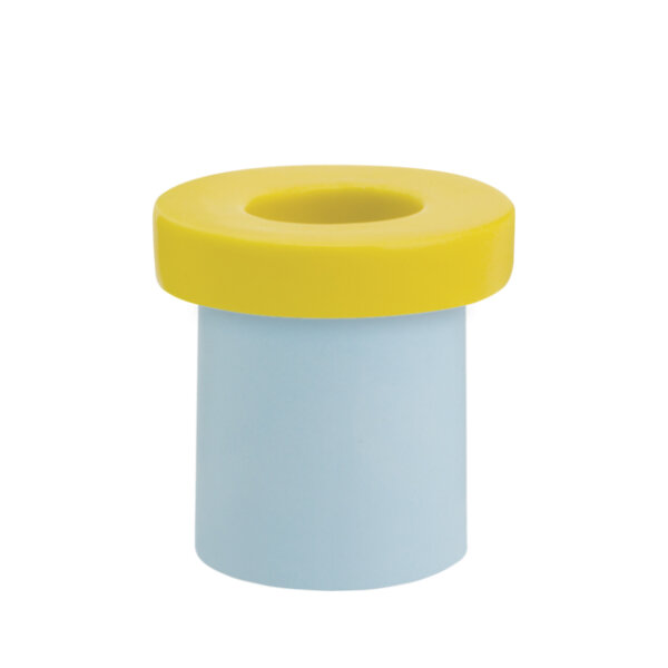 Kerzenhalter - "Pippo" in blau-gelb