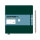 Skizzenbuch Quadrat, forest green