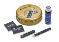 Kaweco Kolbenfüllhalter AL Navy - Piston filler Set