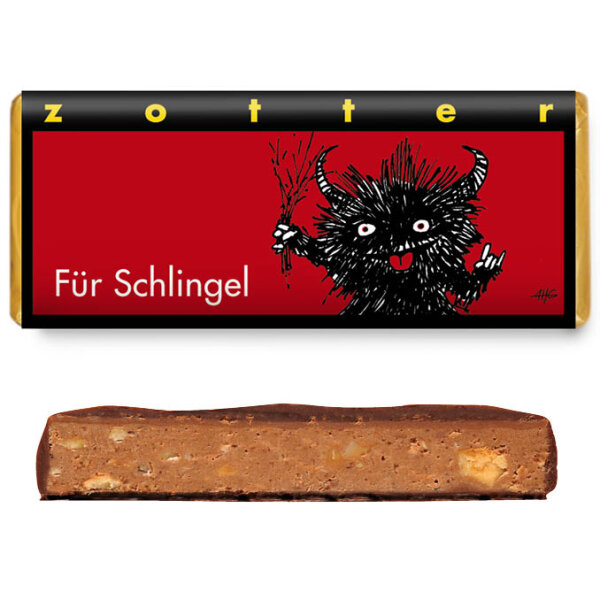 Schokolade "Für Schlingel"