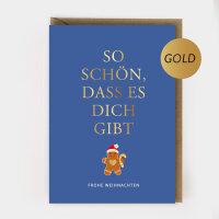 Weihnachtsklappkarte "So schön, dass es dich...