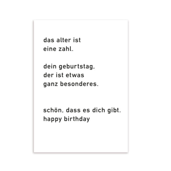 Postkarte Geburtstag "Schön, dass es dich gibt"