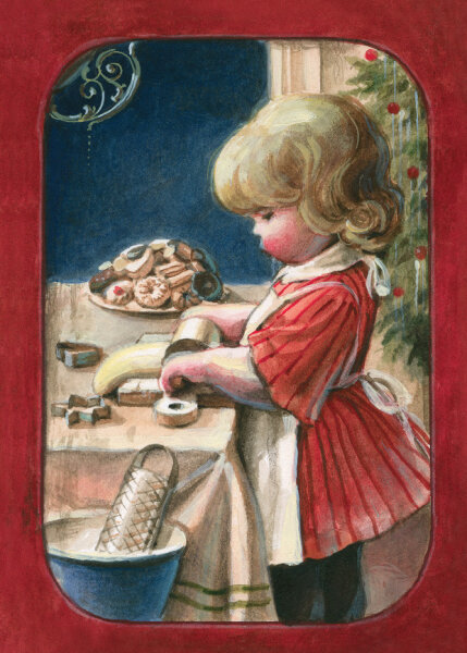 Bomo Klappkarte mit Kuvert - Backen