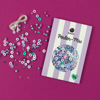 Perlenset flieder/lila