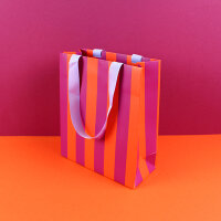 Geschenktasche Größe M, violett/koralle/flieder