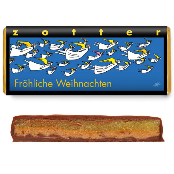 Fröhliche Weihnachten Schokolade