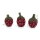 Filz - Erdbeeren - 3er Set