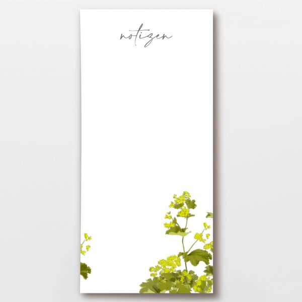 Notizblock Frauenmantel