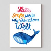 Postkarte "Hallo Welt"