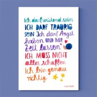 Poster "Affirmation" A4 "Ich darf..."