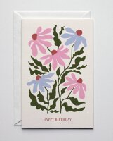 Friendly Flowers Geburtstagskarte