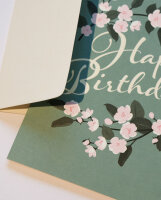 Pink Blossoms Geburtstagskarte