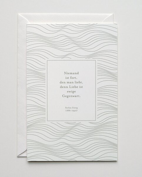 Zweig Trauerkarte