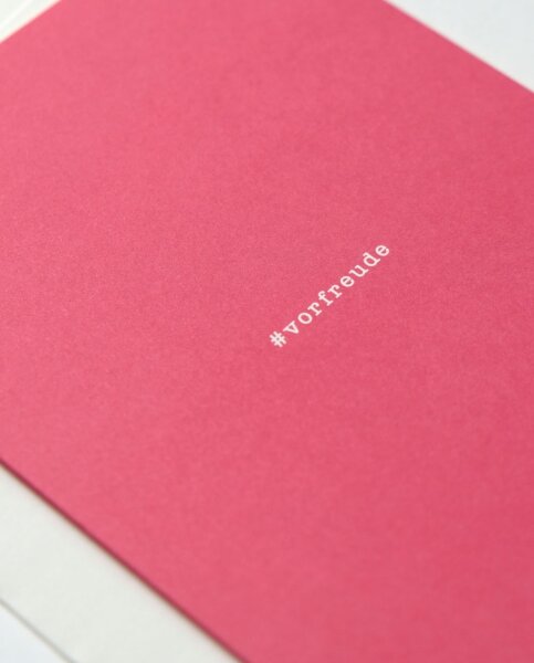 Hashtag Vorfreude Grußkarte/Einladungskarte