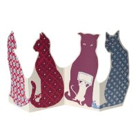 Faltkarte mit Katzenmotiv