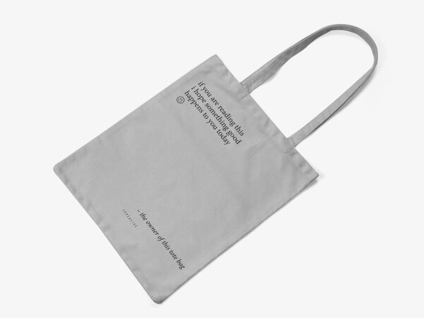 Baumwolltasche / "Something good."
