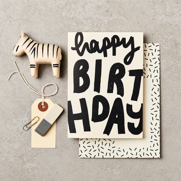 Klappkarte "happy birthday"
