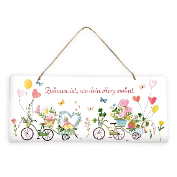 Blechschild "Zuhaus ist,..."
