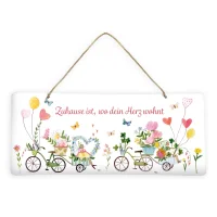 Blechschild "Zuhaus ist,..."