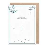Klappkarte "Herzliche Anteilnahme"
