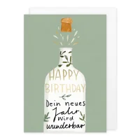 Klappkarte "Happy birthday"