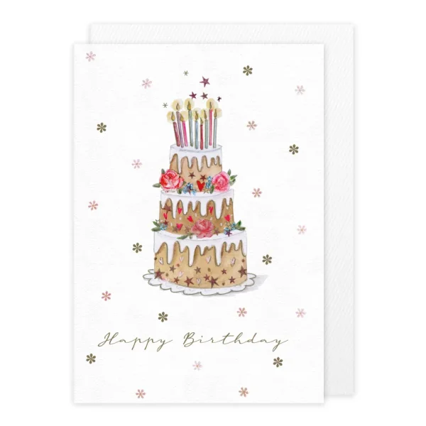 Klappkarte "Happy birthday - Torte"