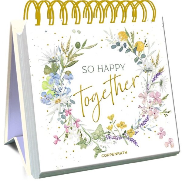 Spruchaufsteller - so happy together