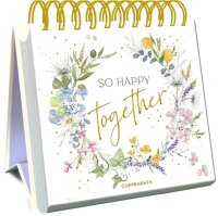 Spruchaufsteller - so happy together