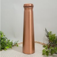 Kupfer Turmwasserflasche, matt, 850 ml
