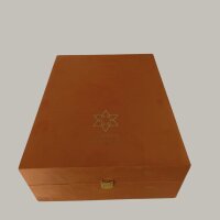 Kupfer Set aus Flasche und 2 Bechern, Blumenmuster, 750 ml