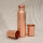 Kupfer Set aus Flasche und 2 Bechern, gehämmert, 950 ml