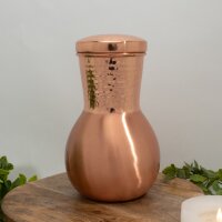 Kupfer Karaffe mit Stöpsel und gehämmertem...