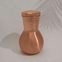 Kupfer Karaffe mit Stöpsel und gehämmertem...