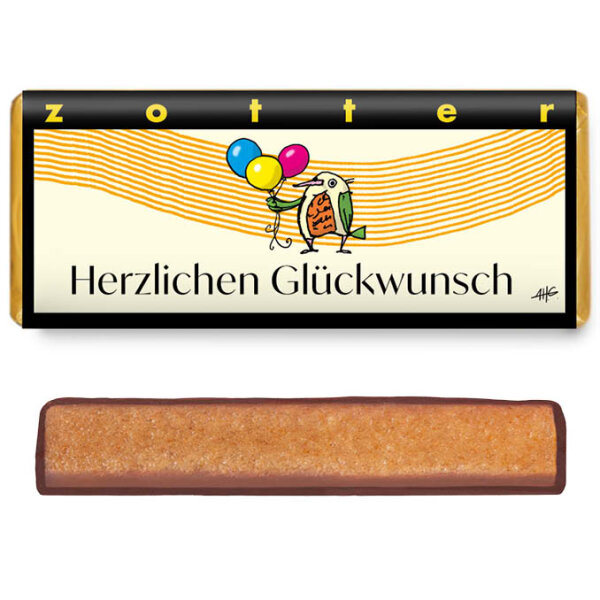 Schokolade "Herzlichen Glückwunsch"