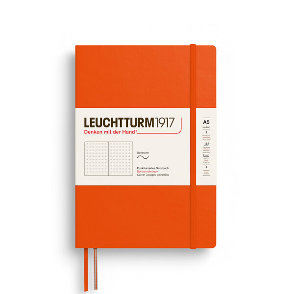 Notizbuch medium A5, pumpkin, dotted
