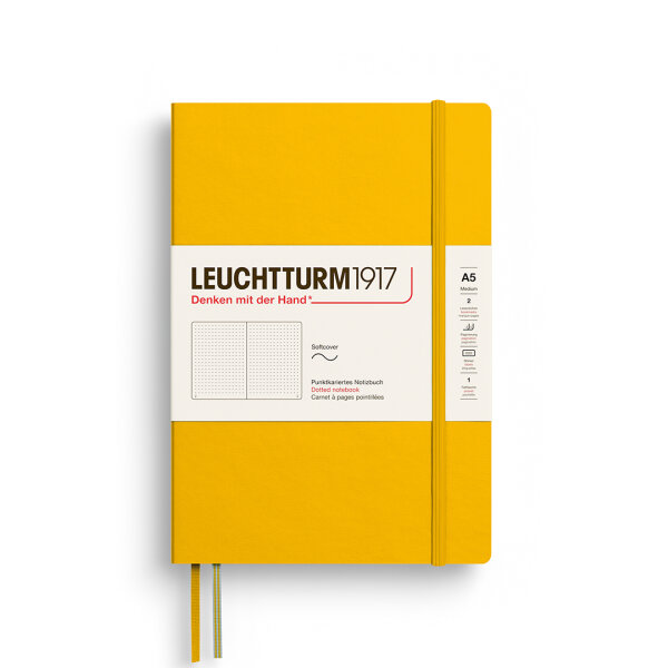 Notizbuch medium A5, sunflower, dotted