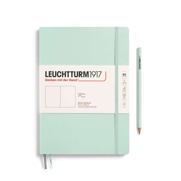 Notizbuch Composition B5, Softcover, mint green, blanko