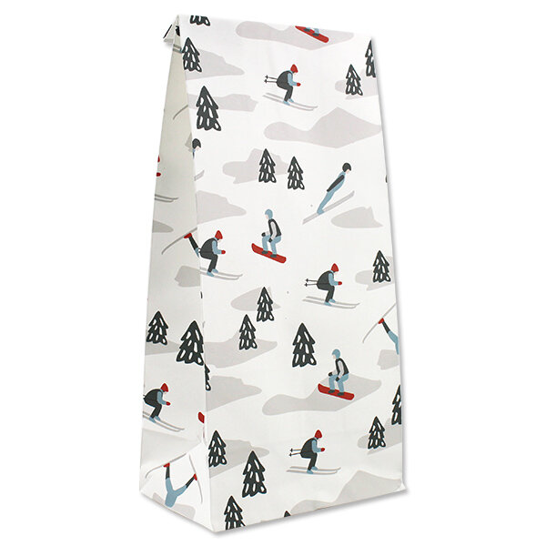 Papier-Geschenktüten Ski