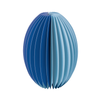 Papiervase Yuki, blau