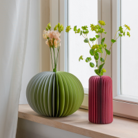 Papiervase Yuki, berry