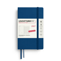 Wochenkalender & Notizbuch Pocket (A6) 2027, Indigo,...