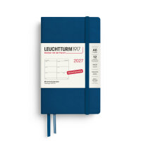 Wochenkalender Pocket (A6) 2027, Indigo, Hardcover