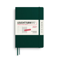 Wochenkalender & Notizbuch Medium (A5) 2027, Forest...