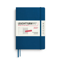 Wochenkalender & Notizbuch Medium (A5) 2027, Indigo,...