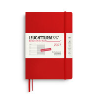 Wochenkalender & Notizbuch Medium (A5) 2027, Cherry,...