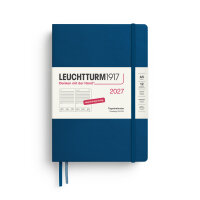 Tageskalender Medium (A5) 2027, Indigo, Hardcover
