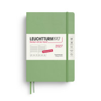 Tageskalender Medium (A5) 2027, Salbei, Hardcover